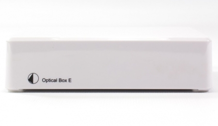 Pro-Ject Optical Box E Phono, RIAA-steg med optisk ut, vit i gruppen Hjemmestereo / Tilbehør / Tilbehør til pladespiller hos BRL Electronics (10203010007)