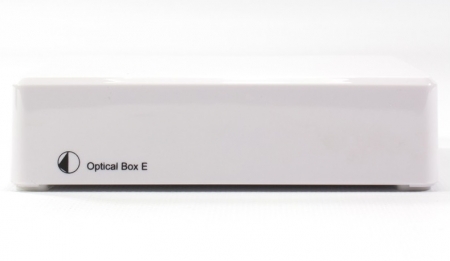 Pro-Ject Optical Box E Phono, RIAA-steg med optisk ut, vit i gruppen Hjemmestereo / Forstærker / RIAA-forstærker hos BRL Electronics (10203010007)
