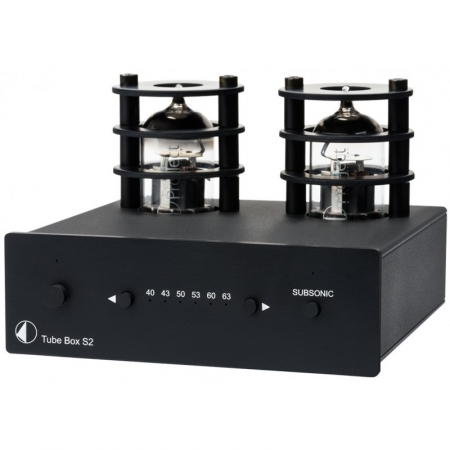 Pro-Ject Tube Box S2, RIAA-steg svart i gruppen Hjemmestereo / Forstærker / RIAA-forstærker hos BRL Electronics (10203010033)