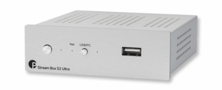 Pro-Ject Stream Box S2 Ultra nätverks-ljudbrygga, silver i gruppen Hjemmestereo / Hifi / CD-afspillere hos BRL Electronics (10203010038)