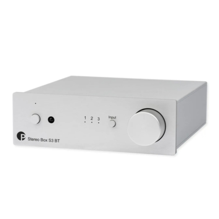 Pro-Ject Stereo Box S3 BT, integreret stereoforstærker, sølv i gruppen Hjemmestereo / Forstærker / Stereoforstærker hos BRL (10203010247)