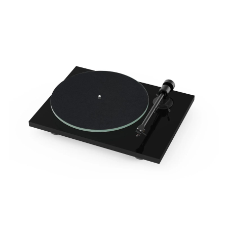 Pro-Ject T1 EVO Phono pladespiller med OM10-pickup, pianolak sort i gruppen Nyheder hos BRL (102060658)