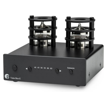 Pro-Ject Tube Box E RIAA-forforstærker, sort i gruppen Hjemmestereo / Tilbehør / Tilbehør til pladespiller hos BRL (102060987)