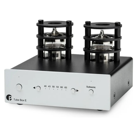 Pro-Ject Tube Box E RIAA-forforstærker, sølv i gruppen Hjemmestereo / Tilbehør / Tilbehør til pladespiller hos BRL (102060988)