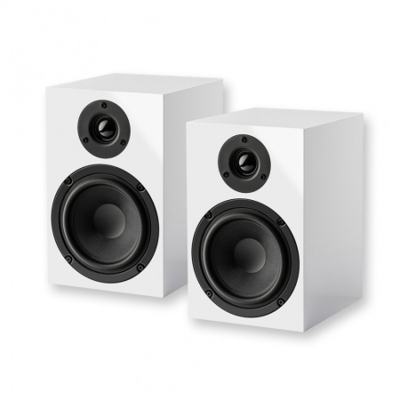 Pro-Ject Speaker Box 5 E, reolhøjttalere, par, hvid i gruppen Hjemmestereo / Højttalere / Standerhøjttalere hos BRL (102SB5EW)
