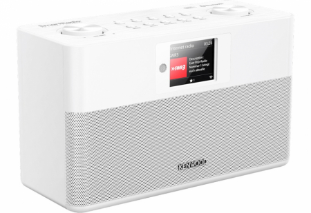 Kenwood CR-ST100S-W, vit radio med Wi-Fi, Spotify Connect, DAB+ & mer i gruppen Hjemmestereo / Højttalere / WiFi-højttalere hos BRL Electronics (121CRST100SW)