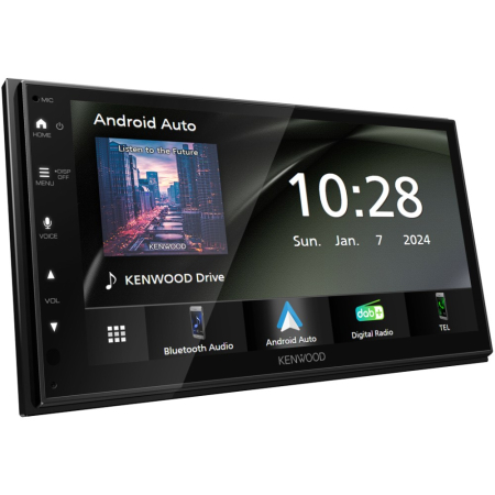 Kenwood DMX5023DABS, bilstereo med DAB, CarPlay & Android Auto i gruppen Nyheder hos BRL (121DMX5023DABS)