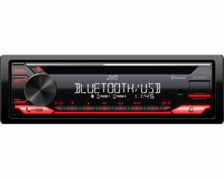 JVC KD-T822BT, bilstereo med Bluetooth, CD-spelare, AUX och USB i gruppen Bilstereo / Autoradio / 1DIN hos BRL Electronics (130KDT822BT)