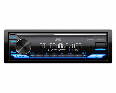 JVC KD-X382BT, bilstereo med Bluetooth, AUX och USB i gruppen Bilstereo / Autoradio / 1DIN hos BRL Electronics (130KDX382BT)
