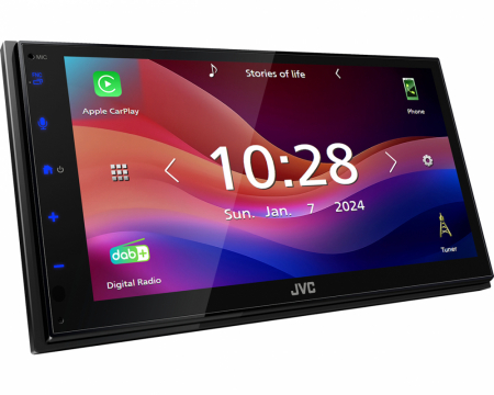 JVC KW-M695DBW, bilradio med DAB, trådløs CarPlay & Android Auto i gruppen Bilstereo / Autoradio / 2DIN hos BRL Electronics (130KWM695DBW)