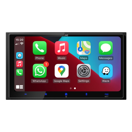JVC KW-M795DBW, bilstereo med trådlös CarPlay & Android Auto i gruppen Nyheder hos BRL (130KWM795DBW)