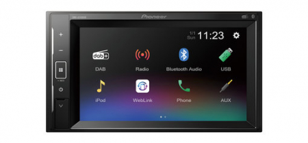 Pioneer DMH-A240DAB, bilstereo med Bluetooth, DAB+ och 3 par lågnivå i gruppen Bilstereo / Autoradio / 2DIN hos BRL Electronics (135DMHA240DAB)