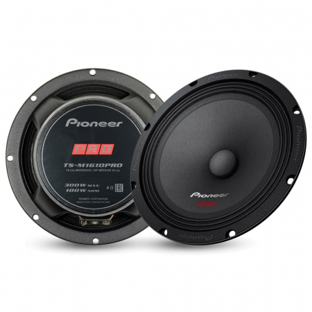 Pioneer TS-M1610PRO, 6,5 tommer mellemtone, par i gruppen Bilstereo / Bilhøjttalere / Bas-/Mellemtoner hos BRL Electronics (135TSM1610PRO)
