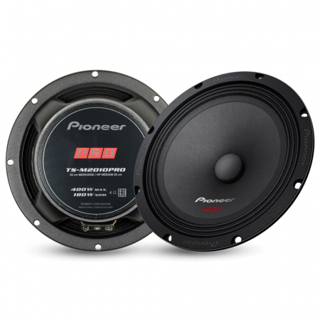 Pioneer TS-M2010PRO, 8 tommer mellemtone, par i gruppen Bilstereo / Bilhøjttalere / Bas-/Mellemtoner / Midbas UDSALG hos BRL Electronics (135TSM2010PRO)
