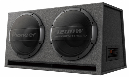 Pioneer TS-WX1220AH, aktiv portet 2x12 tommer basboks 600W RMS i gruppen Bilstereo / Bas / Aktiv subwoofer hos BRL Electronics (135TSWX1220AH)