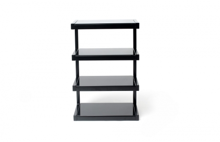 Norstone Esse Hifi, svart stereobänk med svarta hyllplan i gruppen Hjemmestereo / Tilbehør / HiFi-møbler hos BRL (143ESSEHIFI)