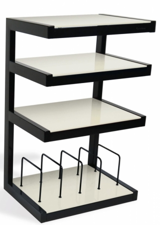 Norstone Esse Hifi Vinyl, vit stereobänk i gruppen Hjemmestereo / Tilbehør / HiFi-møbler hos BRL (143ESSEHIFIVWH)