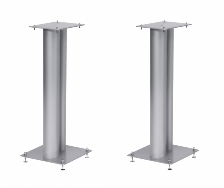Norstone Stylum 2, högtalarstativ matt silver 60 cm höga i gruppen Hjemmestereo / Tilbehør / Højttalertilbehør hos BRL Electronics (143STYLUM2SI)