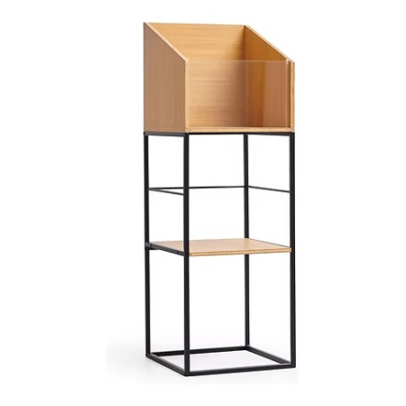 NorStone Vinyl LP Stand hylde til vinylplader i gruppen Hjemmestereo / Tilbehør / HiFi-møbler hos BRL (143VINLPSTBKBA)