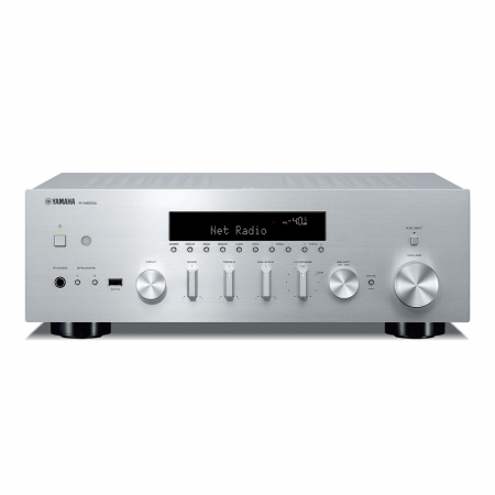 Yamaha R-N600A stereoförstärkare, silver i gruppen Hjemmestereo / Forstærker / Stereoforstærker hos BRL Electronics (159RN600ASI)