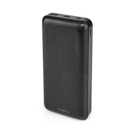 Nedis powerbank, 20 000 mAh i gruppen Hjemmestereo / Tilbehør / Powerbanks hos BRL (176BKPD20000BK)