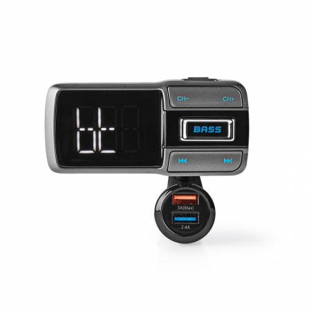 NEDIS FM-sändare för bil i gruppen Bilstereo / Smartphone i bilen / Bluetooth i bilen hos BRL Electronics (176CATR101BK)
