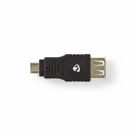 Nedis USB 2.0 adapter, USB-A hona till Micro USB-hane i gruppen Hjemmestereo / Kabler / Forskellige kabler og adaptere hos BRL Electronics (176CCBW60901AT)
