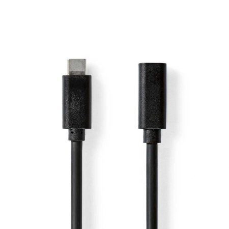 Nedis USB-C-forlængerkabel, 60 W, 5 Gbit/s i gruppen Nyheder hos BRL (176CCGL64010BKr)