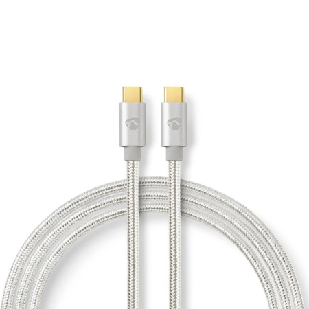 Nedis USB-C-kabel, 100 W, 5 Gbit/s i gruppen Nyheder hos BRL (176CCTB64700ALr)
