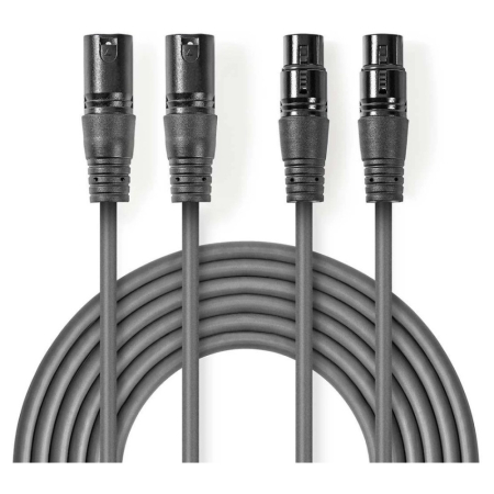 Nedis XLR-kabel i gruppen Hjemmestereo / Kabler / Analoge kabler hos BRL (176COTH15030GYr)