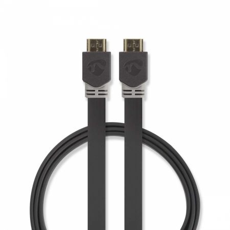 Nedis platt höghastighets HDMI-kabel, 2m i gruppen Hjemmestereo / Kabler / HDMI hos BRL (176CVBW34100AT20)