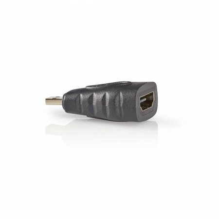 Nedis HDMI adapter, HDMI-micro hane till HDMI-A hona i gruppen Hjemmestereo / Kabler / Forskellige kabler og adaptere hos BRL Electronics (176CVBW34907AT)