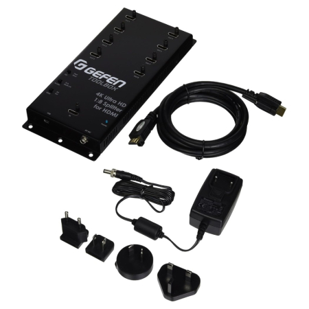 Gefen 1-til-8 HDMI-splitter med HDMI 2.0 4K-støtte, HDCP og 3D i gruppen Nyheder hos BRL (176GTBHD4K2K148CBLK)