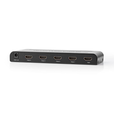 Nedis HDMI-splitter, 4 udgange, 4K/60 Hz i gruppen Hjemmestereo / Kabler / HDMI hos BRL (176VSPL3474AT)