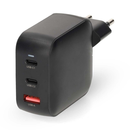 Nedis vægoplader 100 W 2x USB-C 1x USB-A, sort i gruppen Bilstereo / Smartphone i bilen / Tilbehør til mobiltelefonen hos BRL (176WGCHA100WBK)