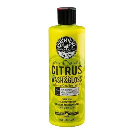 Chemical Guys Citrus Wash & Gloss bilschampo, 473 ml i gruppen Bilstereo / Tilbehør / Bilpleje / Vask & rengøring hos BRL Electronics (179CWS30116)