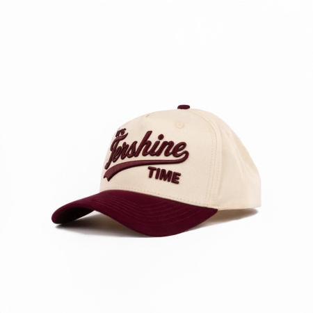 Tershine Baseballkasket - Tershine Time, off-white/maroon i gruppen Bilstereo / Tilbehør / Merchandise hos BRL (184BASEBALLTTBM)