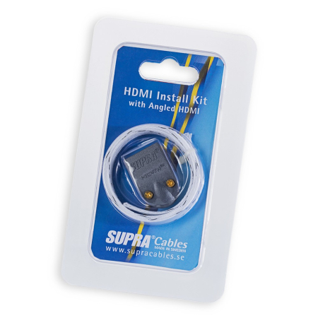 Supra HDMI Install Kit MET-B / BRAID, vinklet kappe og kabelstrømpe i gruppen Nyheder hos BRL (215HDMIKIT)