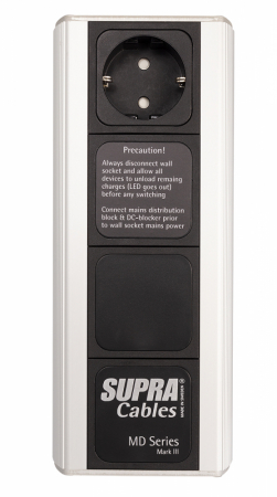 Supra MD-01 MK3.1, DC-Blocker med 16A IEC-brønd i gruppen Hjemmestereo / Tilbehør / Netfiltrering hos BRL Electronics (215MD01MK31)