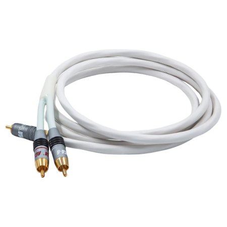 Supra Y-Link subwooferkabel 2RCA-1RCA, hvid 2 meter i gruppen Nyheder hos BRL (215YLINKWH2M)
