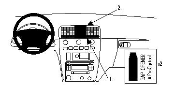 Brodit Forstærket ProClip, Volvo S40/V40 01-03 i gruppen Bilstereo / Hvad passer i min bil / Volvo / Volvo V40 / Volvo V40 2000-2004 hos BRL (240213414)