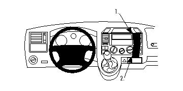 Brodit Forstærket ProClip, Volkswagen T5 Transporter/Pickup 03-09 i gruppen Bilstereo / Hvad passer i min bil / Volkswagen / Transporter / Transporter T5 2003-2009 / Øvrigt Transporter T5 2003-2009 hos BRL (240213440)