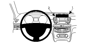 Brodit Forstærket ProClip, Peugeot 508 11-18 i gruppen Bilstereo / Hvad passer i min bil / Peugeot / Peugeot 508 / Peugeot 508 2010-2018 hos BRL (240213471)