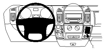 Brodit Forstærket ProClip, Citroen/Fiat/Opel/Peugeot i gruppen Bilstereo / Hvad passer i min bil / Peugeot / Peugeot Boxer / Peugeot Boxer 2005-2007 hos BRL (240213473)
