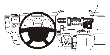 Brodit Forstærket ProClip, Ford Transit/Transit Tourneo 07-13 i gruppen Bilstereo / Hvad passer i min bil / Ford / Transit Connect / Transit Connect 2002-2013 hos BRL (240213486)