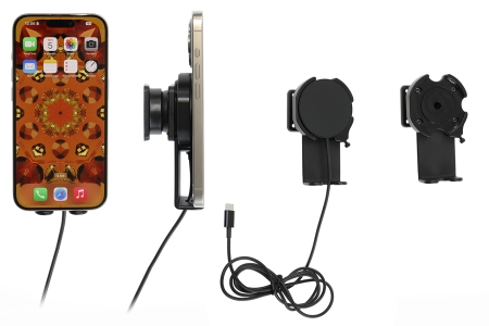 Brodit Holder med kugleled, Apple iPhone 12/12 Mini/12 Pro/12 Pro Max/13/13 Mini/13 Pro/13 Pro Max/14/14 Plus m.fl. i gruppen Bilstereo / Smartphone i bilen / Beslag og tilbehør hos BRL (240216326)