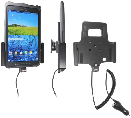Brodit Aktiv holder med cigarettkontakt, Samsung Galaxy Tab Active 8.0 SM-T365  i gruppen Bilstereo / Smartphone i bilen / Mobilholdere hos BRL (240512676)