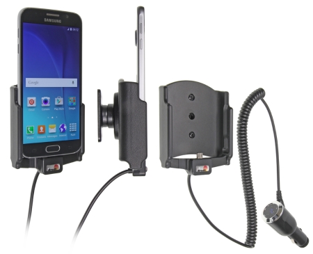 Brodit Aktiv holder med cigarettkontakt, Samsung Galaxy S6  i gruppen Bilstereo / Smartphone i bilen / Mobilholdere hos BRL (240512723)