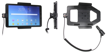 Brodit Aktiv holder med cigarettkontakt, Samsung Galaxy Tab E 9.6  i gruppen Bilstereo / Smartphone i bilen / Mobilholdere hos BRL (240512821)
