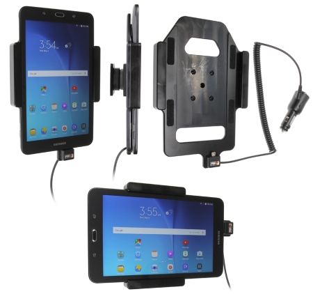 Brodit Aktiv holder med cigarkontakt, Samsung Galaxy Tab E 8.0  i gruppen Bilstereo / Smartphone i bilen / Mobilholdere hos BRL (240512835)